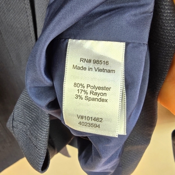 COLDWATER CREEK Refined Ellery Flair Jacket Waist Drawstring Navy Womens Size 24 - Picture 8 of 13